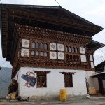 Adorned village house, Punakha