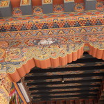 Detail of woodwork, Punakha dzong