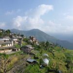 Himalayas from Ghandruk, morning