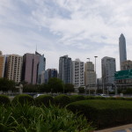 Older buildings and landscaping, Abu Dhabi