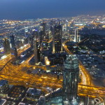 The Strip, Dubai aglow