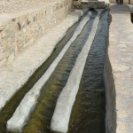 The water divides at part of Falaj Daris, Nizwa