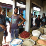 Talk and tea at Srimangal market, Bangladesh