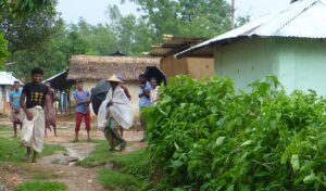 Villagers who sheltered us from the storm