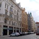 Art Nouveau design at Pariszka Street, Prague