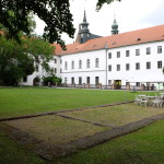 Greenhouse foundations and Abbey of St. Thomas