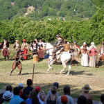 Jousting exhibition, Devin Castle