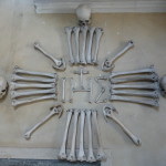 Crucifix, entry to Sedlec ossuary