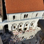 Split peristil from atop the basilica tower