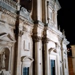 Dubrovnik cathedral at night