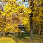 Sarajevo park in the fall