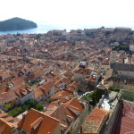 Dubrovnik from high atop city walls