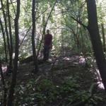 Finding hundred year old graves from the Lubin cemetery upon a densely forested hill