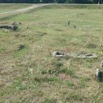 Remnants of tombstones, Bilohorodka cemetery