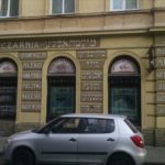 Old multi-lingual storefront, Lviv