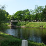 Idling in Bastejkalna Park along the canal, Riga