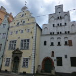 Riga's Three Brothers including a prodigal one askew - from 15th, 16th and 17th centuries