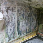 Byzantine church mosaics in Roman amphitheatre, Durres
