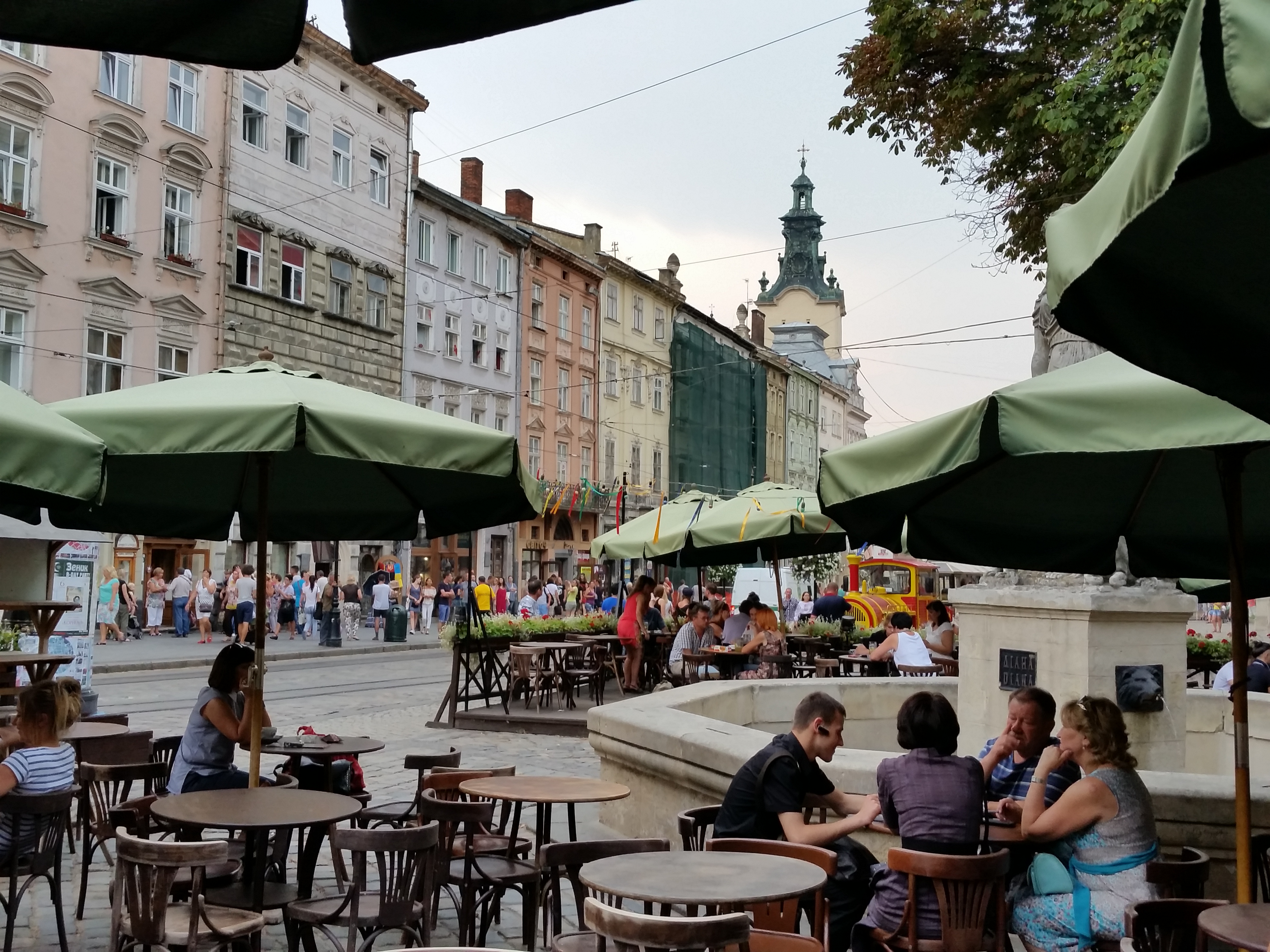 White Diana cafe, Ploshcha Square, Lviv